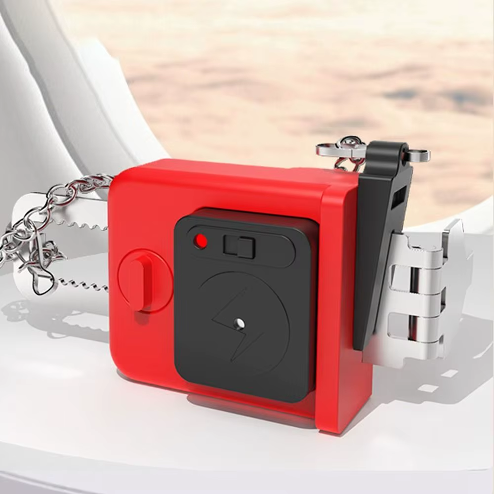 New Anti-theft Door Lock Alarm Adjustable Portable Door Stopper 120 dB Security Supplies Burglar Alarm Traveling