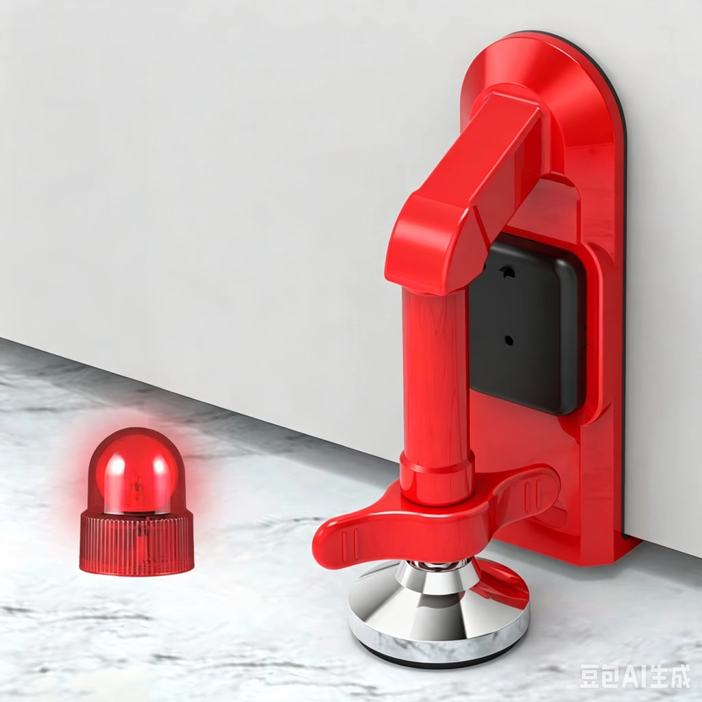 Security Alarm Door Stopper Anti-collision Vibration Sensing Door Blocker Brace For Apartment Hotel Personal Home Safety