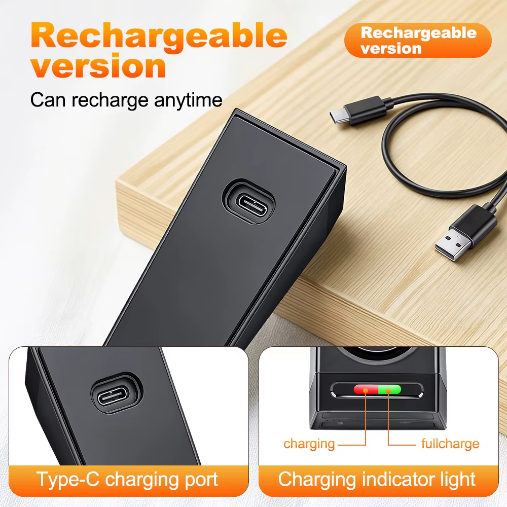 Portable Door Stop Alarm 130dB Sound Light Security Alarm Anti-Theft Anti-Wolf Adjustable Sensitivity Long Battery Life Alarm